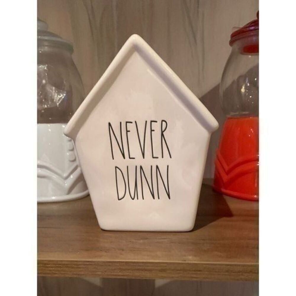 Rae Dunn Never Dunn Bank